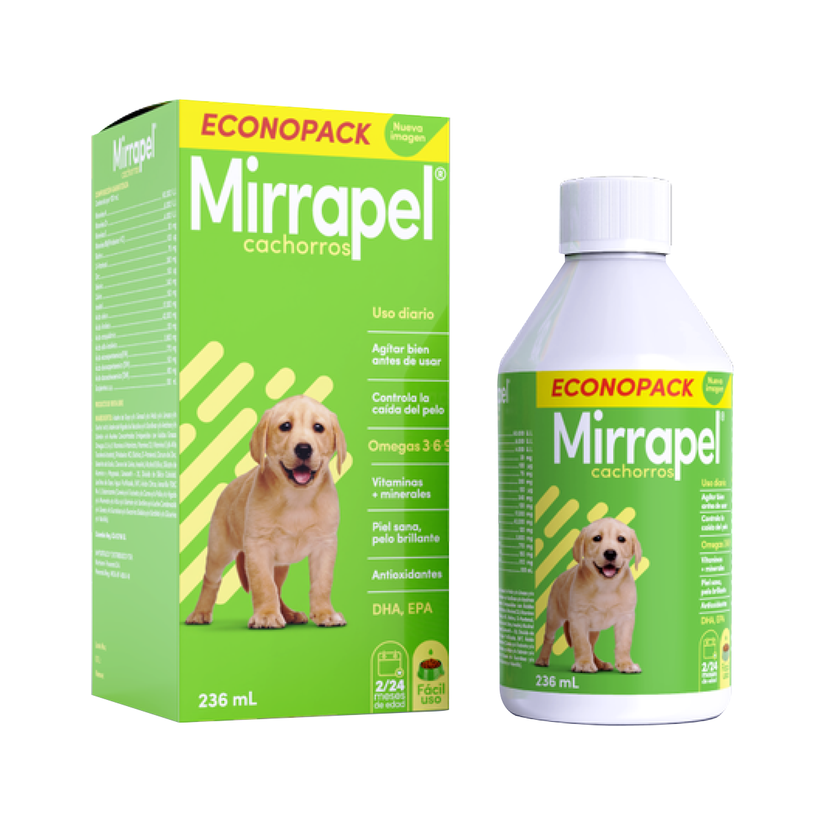 SanFer-Mirrapel-Cachorros_236mL Mirrapel® Cachorros Producto Sanfer