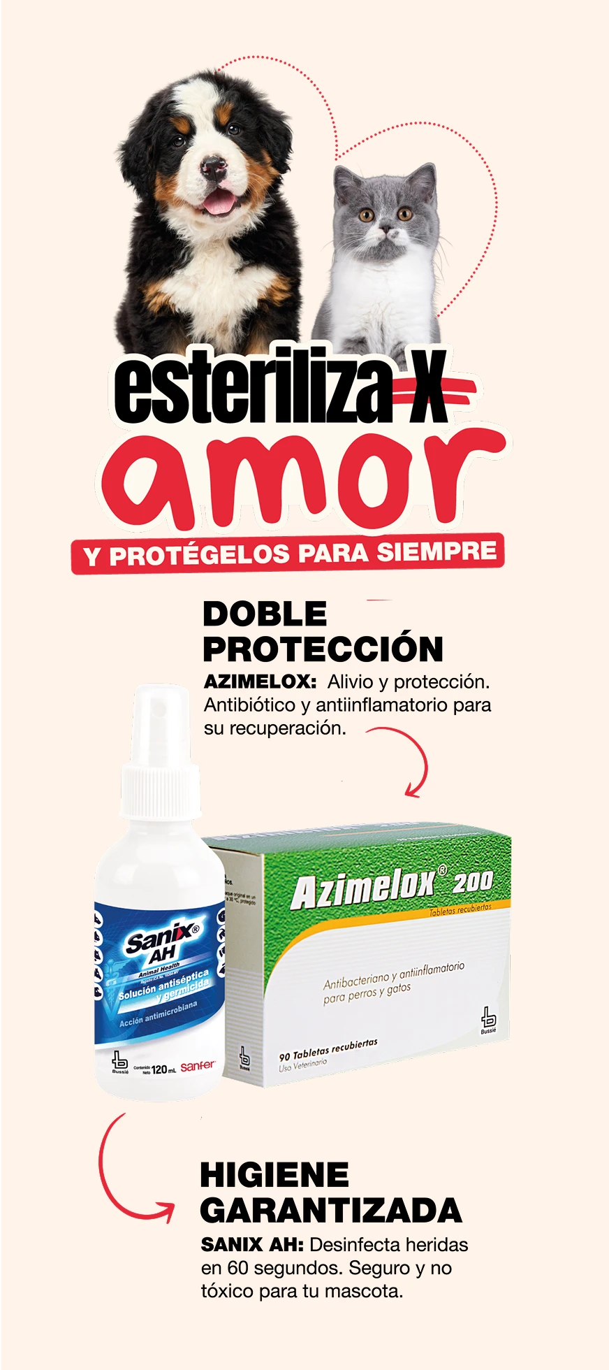 Esteriliza amor y protégelos para siempre - Sanfer