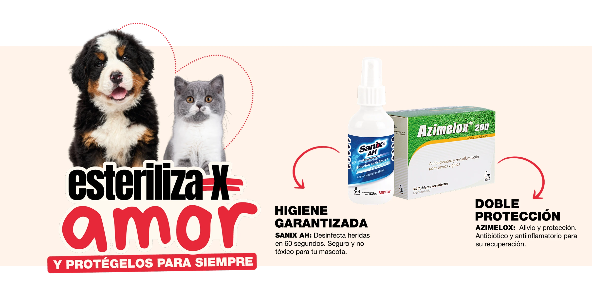 Esteriliza amor y protégelos para siempre - Sanfer